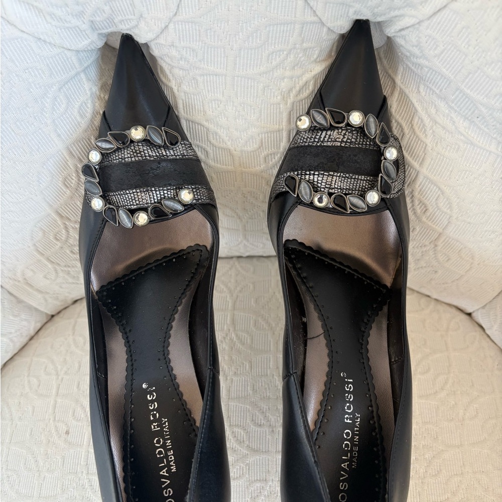 Black Embellished Women's Shoes